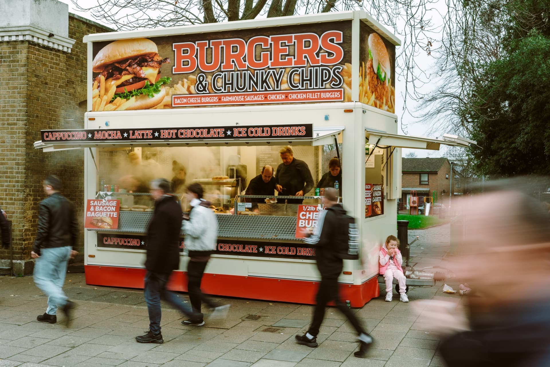 Food stall outside the stadium